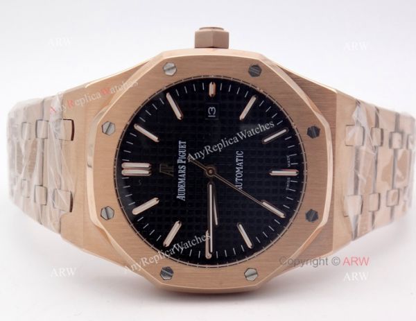 Replica Audemars Piguet Watches For Sale Royal Oak Rose Gold Black Dial Watch Replica Audemars Piguet Watches For Sale Royal Oak Rose Gold Black Dial Watch