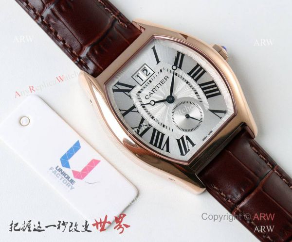 Swiss Grade Cartier Tortue de Watch Replica Silver Roman Dial Swiss Grade Cartier Tortue de Watch Replica Silver Roman Dial