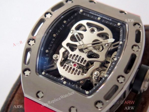 Swiss 1:1 Replica Richard Mille RM 052 Skeleton Watch Red Rubber Strap Swiss 1:1 Replica Richard Mille RM 052 Skeleton Watch Red Rubber Strap