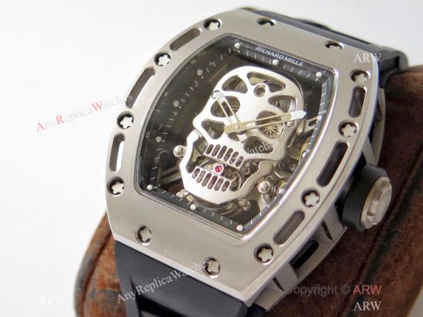 Swiss 1:1 Richard Mille RM052 Titanium Skeleton Replica Watch 43mm Swiss 1:1 Richard Mille RM052 Titanium Skeleton Replica Watch 43mm