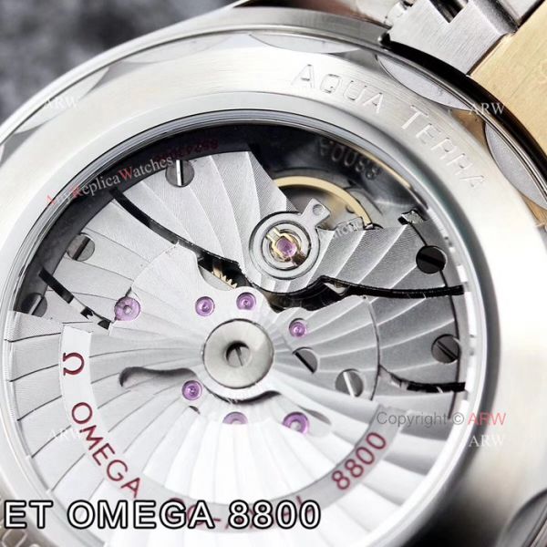 ET V4 Swiss ETA 8800 Omega Seamaster Superluminova 2 Tone Watch ET V4 Swiss ETA 8800 Omega Seamaster Superluminova 2 Tone Watch