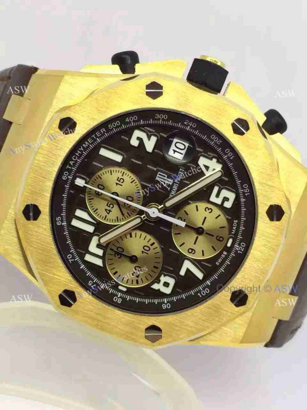 Fake Audemars Piguet Watch Black Face Yellow Gold Swiss Grade Mens Fake Audemars Piguet Watch Black Face Yellow Gold Swiss Grade Mens