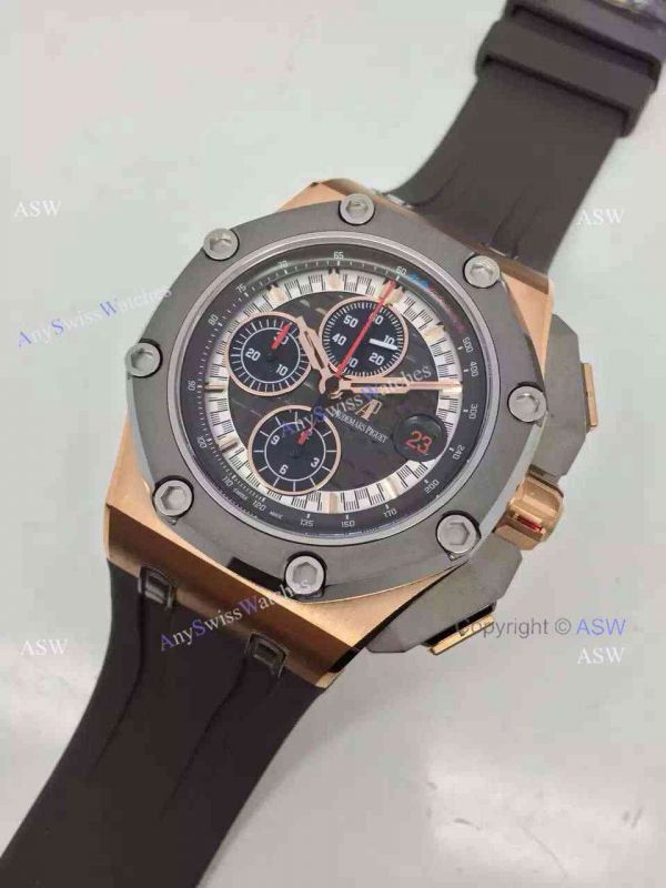 Swiss Audemars Piguet Michael Schumacher Royal Oak Offshore Black Leather Band Watch Swiss Audemars Piguet Michael Schumacher Royal Oak Offshore Black Leather Band Watch