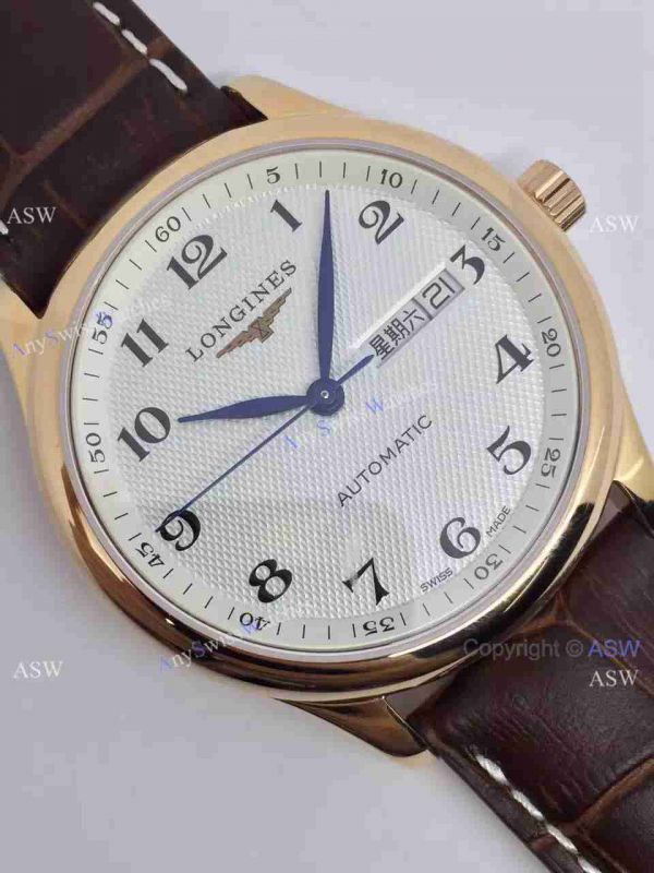 Copy Swiss Longines Watch Yellow Gold Brown Leather Copy Swiss Longines Watch Yellow Gold Brown Leather