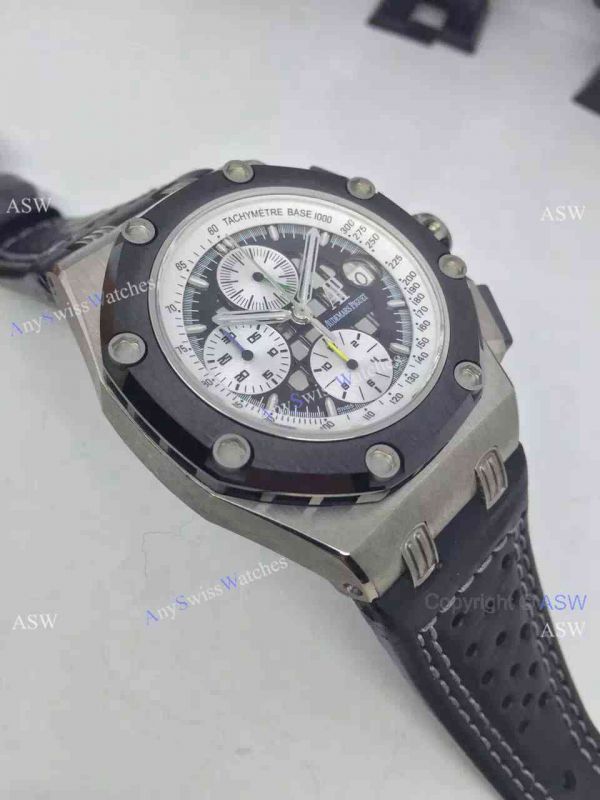 Replica Swiss Audemars Piguet Royal Oak Ruben Barrichello Watch Black Leather Replica Swiss Audemars Piguet Royal Oak Ruben Barrichello Watch Black Leather
