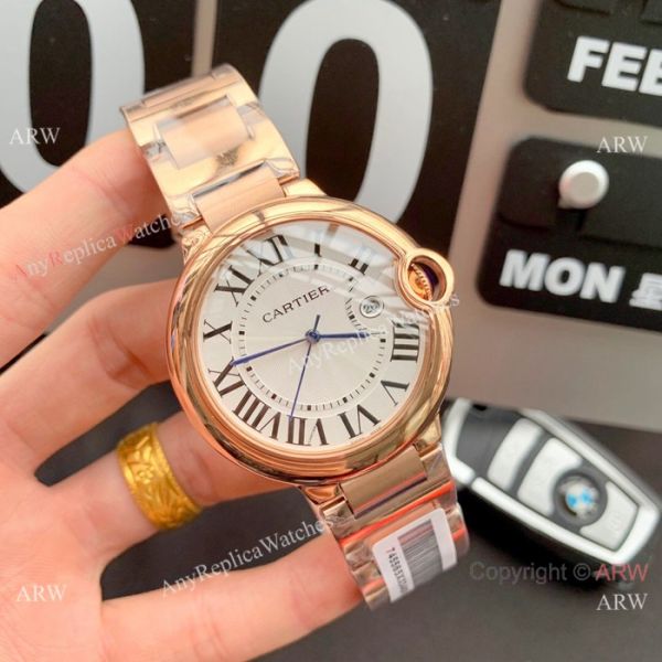 Cartier Ballon Bleu de Stainless Steel 42mm Watch New Blue Face Cartier Ballon Bleu de Stainless Steel 42mm Watch New Blue Face