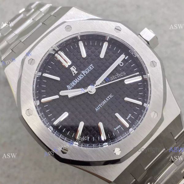 Swiss 3120 Replica Audemars Piguet Royal Oak SS Black Swiss 3120 Replica Audemars Piguet Royal Oak SS Black