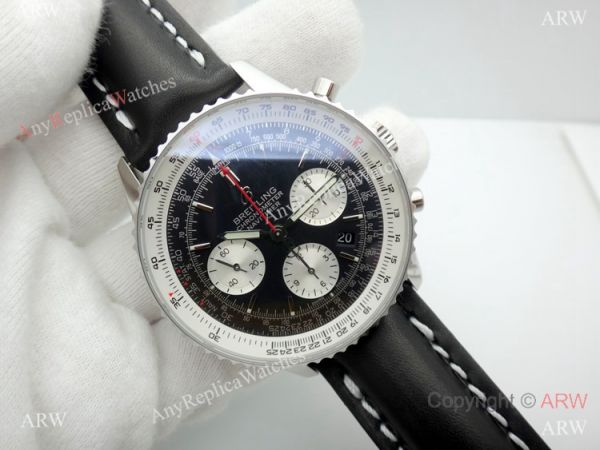 Swiss Copy Breitling 1884 Chronometre Navitimer Watch SS Case Black Dial Swiss Copy Breitling 1884 Chronometre Navitimer Watch SS Case Black Dial