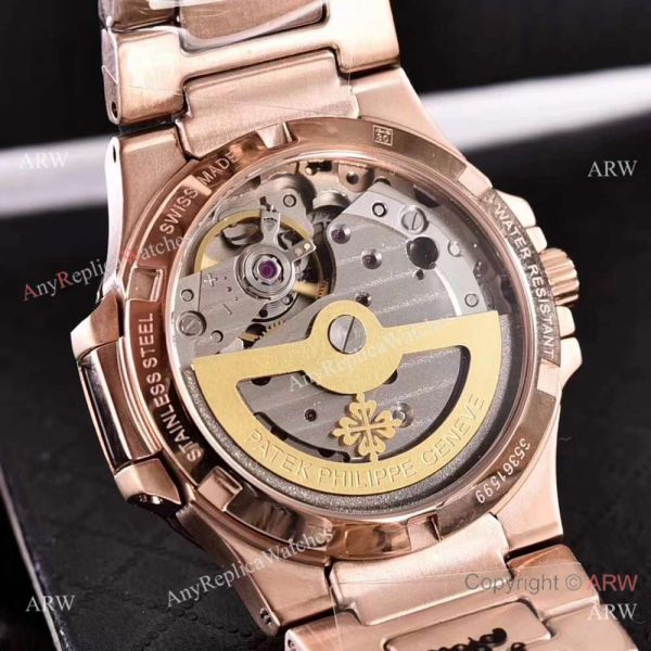 Swiss Quality Replica Patek Philippe Nautilus Womens Watch Rose Gold White Face Swiss Quality Replica Patek Philippe Nautilus Womens Watch Rose Gold White Face
