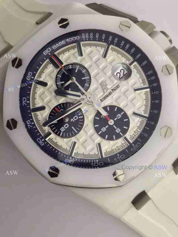 Copy Swiss Audemars Piguet The carbon fiber White Ceramic White Rubber Watch Copy Swiss Audemars Piguet The carbon fiber White Ceramic White Rubber Watch