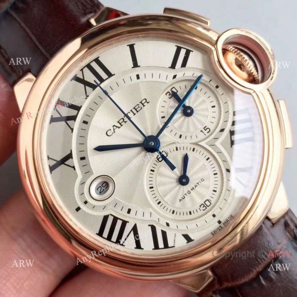 Swiss Copy Cartier Ballon Bleu Chronograph 8101 MC Watch Rose Gold Swiss Copy Cartier Ballon Bleu Chronograph 8101 MC Watch Rose Gold