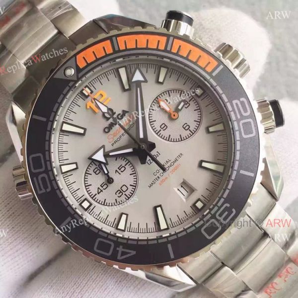 (OM)Swiss Copy Omega Seamaster 600m Planet Ocean Master Gray Chronograph Watch (OM)Swiss Copy Omega Seamaster 600m Planet Ocean Master Gray Chronograph Watch