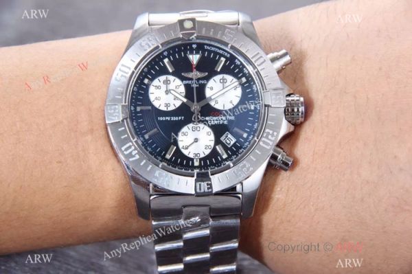 Knockoff Breitling COLT Stainless Steel White Chronograph Watch Knockoff Breitling COLT Stainless Steel White Chronograph Watch