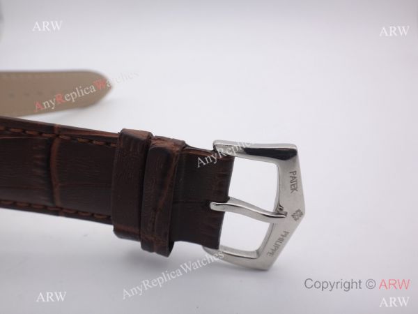 Best Patek Philippe Replica Automatic Watch Stainless Steel / Brown Leather Strap Best Patek Philippe Replica Automatic Watch Stainless Steel / Brown Leather Strap