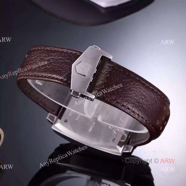 Tag Heuer Monaco Quartz Calibre 12 Watch SS Brown Dial 44mm Tag Heuer Monaco Quartz Calibre 12 Watch SS Brown Dial 44mm