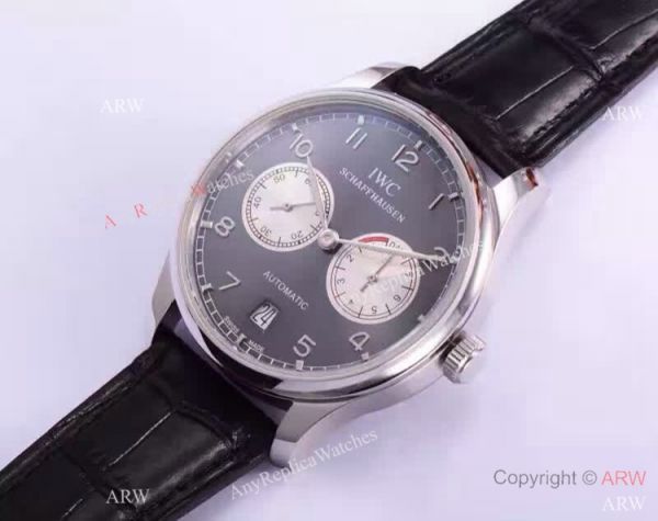 Fake IWC Schaffhausen Mens Watch SS Black Face 43mm Low Price Fake IWC Schaffhausen Mens Watch SS Black Face 43mm Low Price