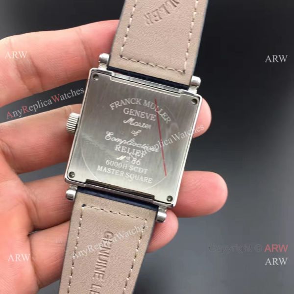 Clone Franck Muller Master Square Blue Leather Diamond Bezel Watch Clone Franck Muller Master Square Blue Leather Diamond Bezel Watch