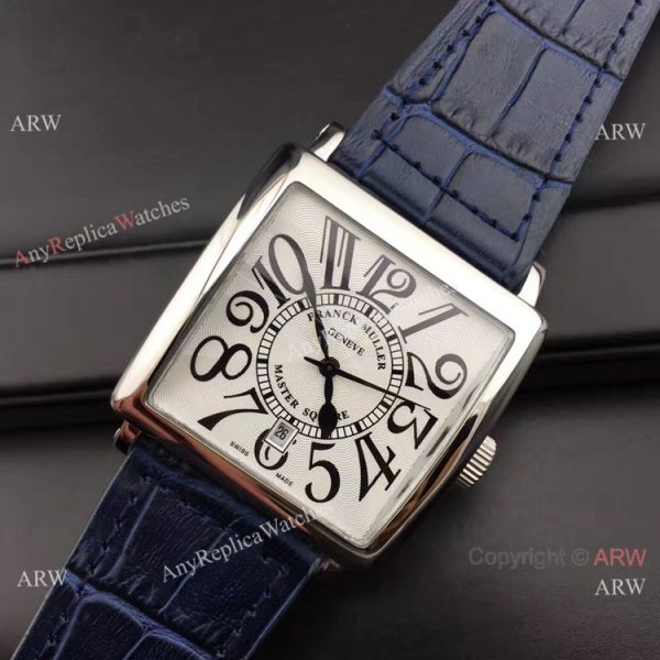 Franck Muller Master Square SS Blue Leather Copy Watch Franck Muller Master Square SS Blue Leather Copy Watch