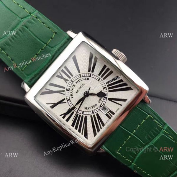 Franck Muller Master Square SS Green Leather Copy Watch Franck Muller Master Square SS Green Leather Copy Watch