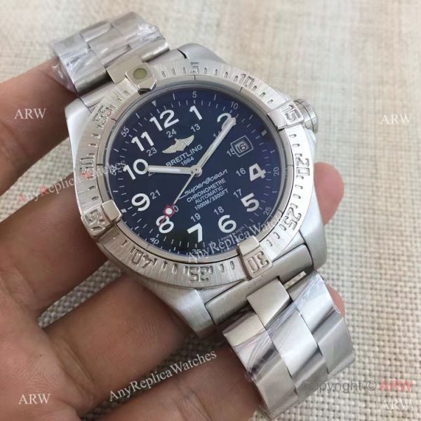 Copy Breitling Superocean Stainless Steel Arabic Markers Watch Copy Breitling Superocean Stainless Steel Arabic Markers Watch