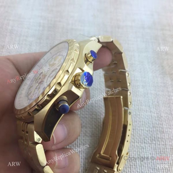 Replica Breitling Bentley Motors White Dial Yellow Gold AAA Quality Replica Breitling Bentley Motors White Dial Yellow Gold AAA Quality
