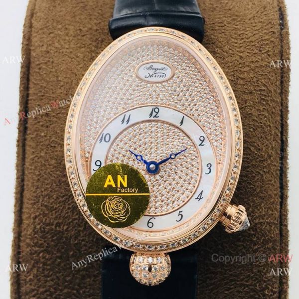 Swiss 1:1 Replica Breguet Reine De Naples Iced Out Watch Ladies Swiss 1:1 Replica Breguet Reine De Naples Iced Out Watch Ladies