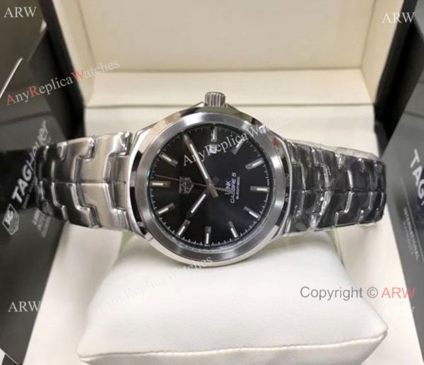 Replica TAG Heuer Link Calibre 5 Stainless Steel Case Black Dial Watch Replica TAG Heuer Link Calibre 5 Stainless Steel Case Black Dial Watch