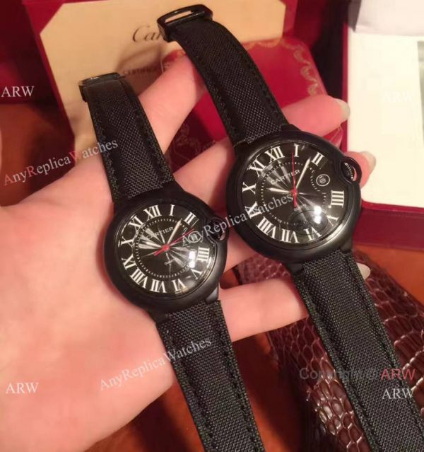 Cartier Ballon Bleu Black ADLC Case Wristwatch Newest Replica Cartier Ballon Bleu Black ADLC Case Wristwatch Newest Replica