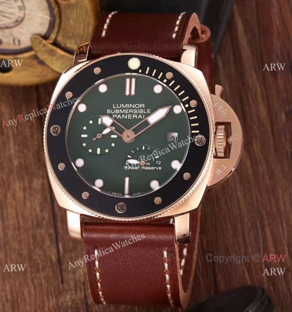 Newest Copy Panerai Luminor Submersible Power Reserve Watch Green Face Newest Copy Panerai Luminor Submersible Power Reserve Watch Green Face