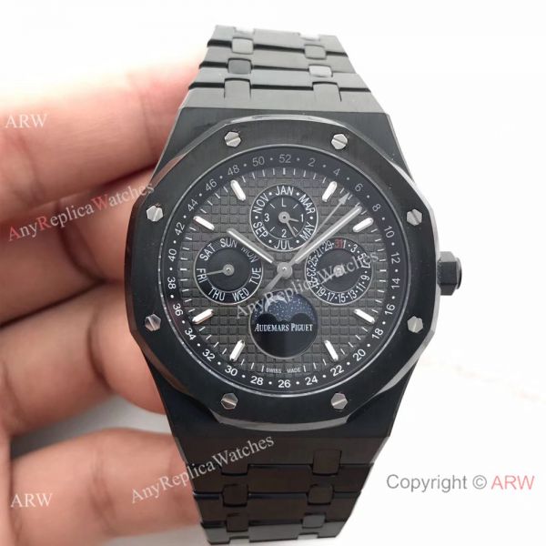 Audemars Piguet Royal Oak Perpetual Calendar Replica Watch Stainless Steel Black Dial 41mm Audemars Piguet Royal Oak Perpetual Calendar Replica Watch Stainless Steel Black Dial 41mm