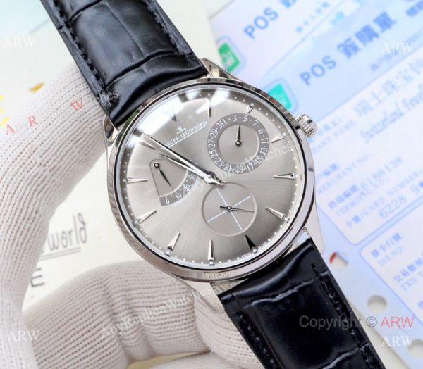Copy Jaeger LeCoultre Master Ultra Thin Reserve de Marche Black Dial Watch Copy Jaeger LeCoultre Master Ultra Thin Reserve de Marche Black Dial Watch