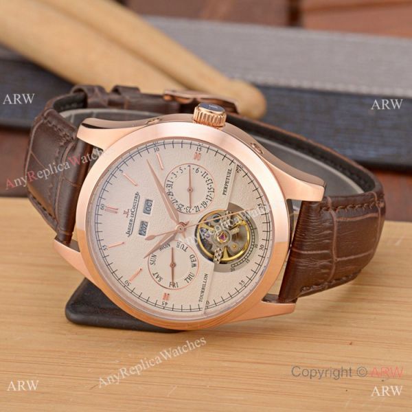 Fake Jaeger-LeCoultre Perpetual Calendar 42mm Watch SS Black Dial Fake Jaeger-LeCoultre Perpetual Calendar 42mm Watch SS Black Dial