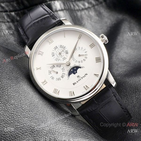 Swiss Replica Blancpain Villeret Perpetual Calendar Rose Gold Mens Watch ETA6654 Swiss Replica Blancpain Villeret Perpetual Calendar Rose Gold Mens Watch ETA6654