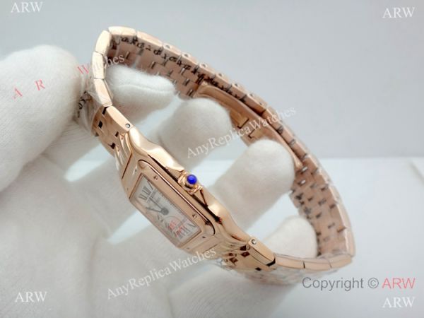 Panthere De Cartier Silver Dial Rose Gold watch 27mm Medium size Panthere De Cartier Silver Dial Rose Gold watch 27mm Medium size
