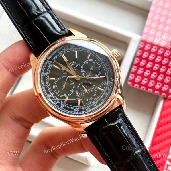 Swiss Copy Patek Philippe Base 1000 Rose Gold Watches with Moonphase Swiss Copy Patek Philippe Base 1000 Rose Gold Watches with Moonphase