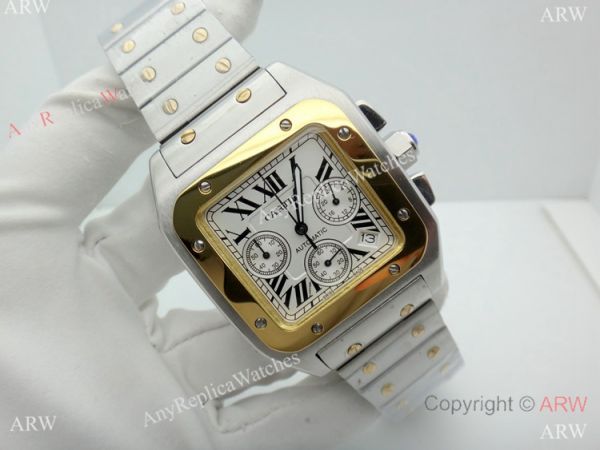 Replica Cartier Santos Chronograph Watch 38mm Replica Cartier Santos Chronograph Watch 38mm