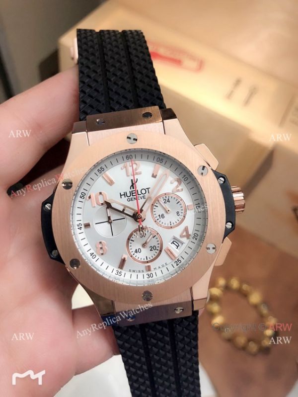 Fake Hublot Geneve Big Bang Rose Gold Chronograph Watch Fake Hublot Geneve Big Bang Rose Gold Chronograph Watch