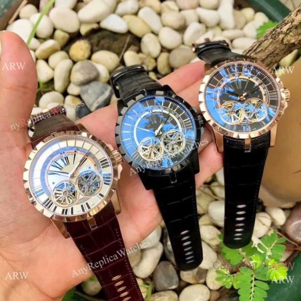 Copy Roger Dubuis Excalibur 46 Watches Rose Gold Double Tourbillon Copy Roger Dubuis Excalibur 46 Watches Rose Gold Double Tourbillon