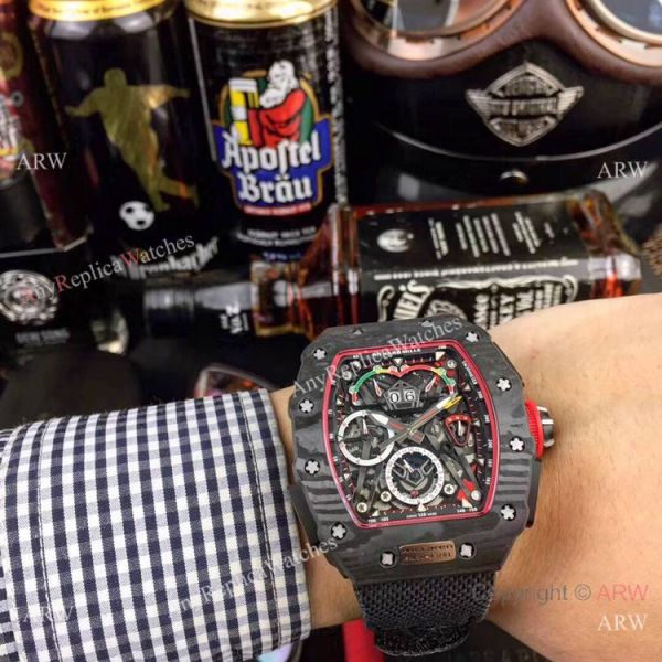 Swiss Quality Richard Mille RM50-03 McLaren F1 Carbon Watch Green Leather Strap Swiss Quality Richard Mille RM50-03 McLaren F1 Carbon Watch Green Leather Strap