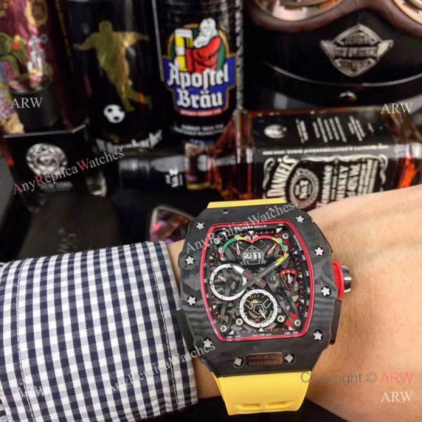 Swiss Quality Richard Mille RM50 03-01 McLaren F1 Skeleton Face Watch Carbon case Swiss Quality Richard Mille RM50 03-01 McLaren F1 Skeleton Face Watch Carbon case