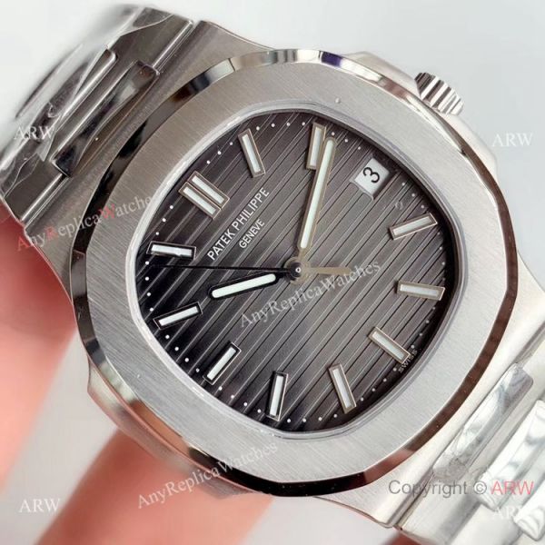 (GR) Swiss Grade Replica Patek Philippe Nautilus Cal 324 Watch Stainless Steel Gray Dial (GR) Swiss Grade Replica Patek Philippe Nautilus Cal 324 Watch Stainless Steel Gray Dial