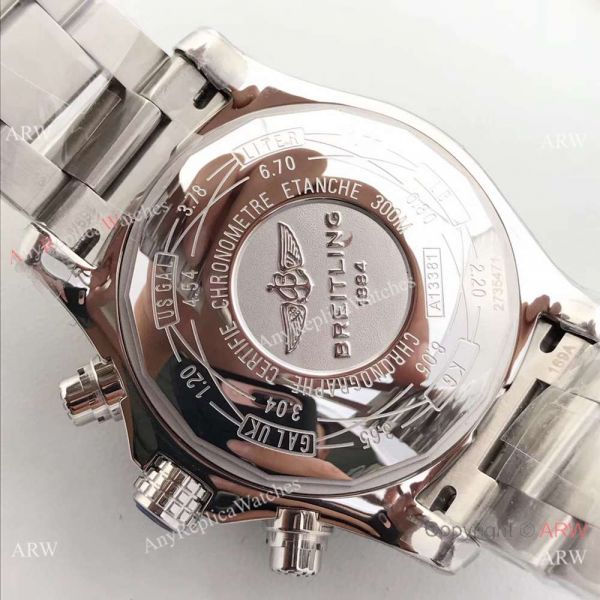 (GF)Replica Breitling Super Avenger II Stainless Steel Black Arabic Watch 7750 (GF)Replica Breitling Super Avenger II Stainless Steel Black Arabic Watch 7750
