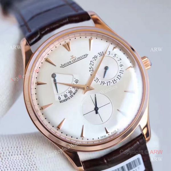 Replica Jaeger-LeCoultre Master Ultra Thin Reserve de Marche 39mm watch White Dial Rose Gold Replica Jaeger-LeCoultre Master Ultra Thin Reserve de Marche 39mm watch White Dial Rose Gold