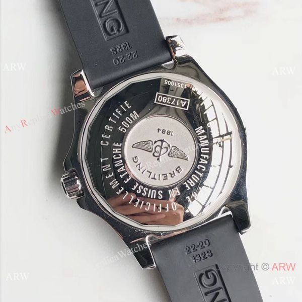 Swiss Replica Breitling Colt Automatic 500m Chronometre SS Black Face Watch Swiss Replica Breitling Colt Automatic 500m Chronometre SS Black Face Watch