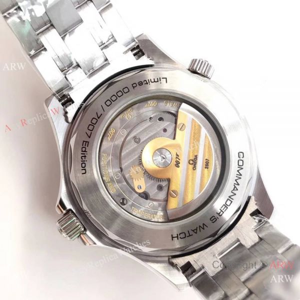 Swiss Grade Commanders 007 James Bond Omega Watch White Face Stainless Steel Swiss Grade Commanders 007 James Bond Omega Watch White Face Stainless Steel