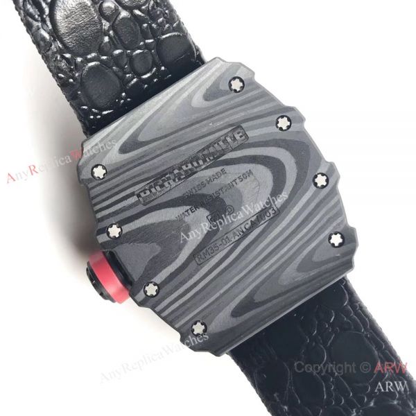 AAA Richard Mille Rafael Nadal Carbon Case Black Nylon watch RM35-01 AAA Richard Mille Rafael Nadal Carbon Case Black Nylon watch RM35-01
