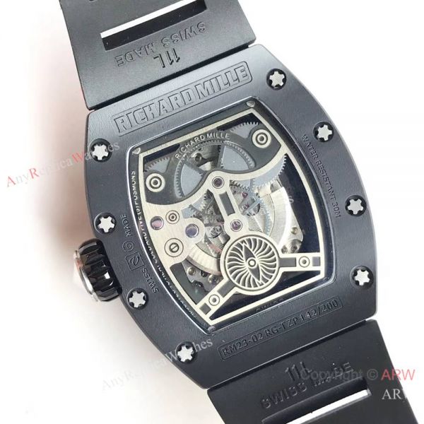 Replica Richard Mille RM023-02 Silver Eagle Skeleton Dial Ceramic Watch Replica Richard Mille RM023-02 Silver Eagle Skeleton Dial Ceramic Watch