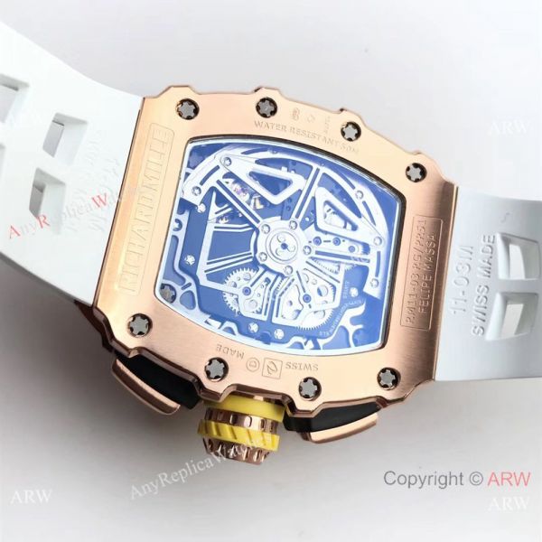 KV Factory Swiss Grade Richard Mille Flyback RM 11-03 Replica Watch Rose Gold Skeleton KV Factory Swiss Grade Richard Mille Flyback RM 11-03 Replica Watch Rose Gold Skeleton