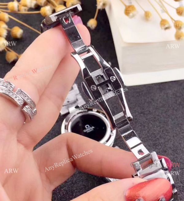 Copy Omega De Ville Ladymatic Women watch SS White MOP Face 34mm Copy Omega De Ville Ladymatic Women watch SS White MOP Face 34mm
