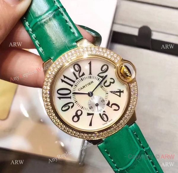Cartier Ballon Bleu Gold Case Diamond Bezel Womens Fake Cartier Watch Cartier Ballon Bleu Gold Case Diamond Bezel Womens Fake Cartier Watch
